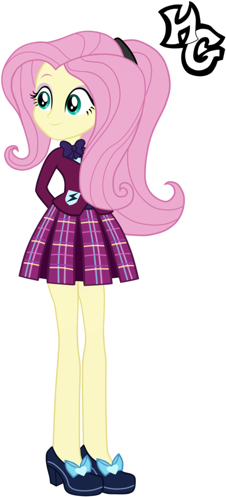 You Can Click Above To Reveal The Image Just This Once, - Equestria Girls Crystal Prep Fluttershy (475x1024)
