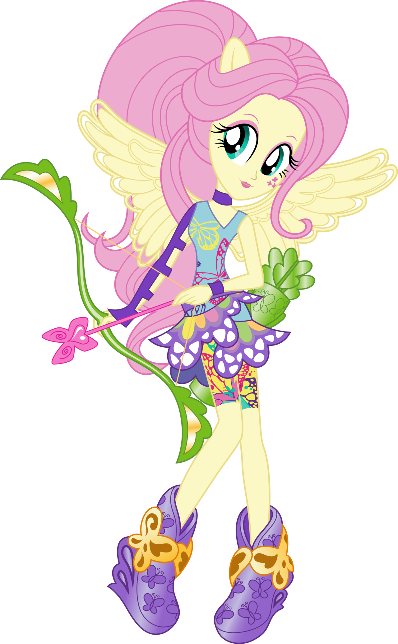 Sporty Style Fluttershy Vector By Icantunloveyou Sporty - Fluttershy (1280x2069)