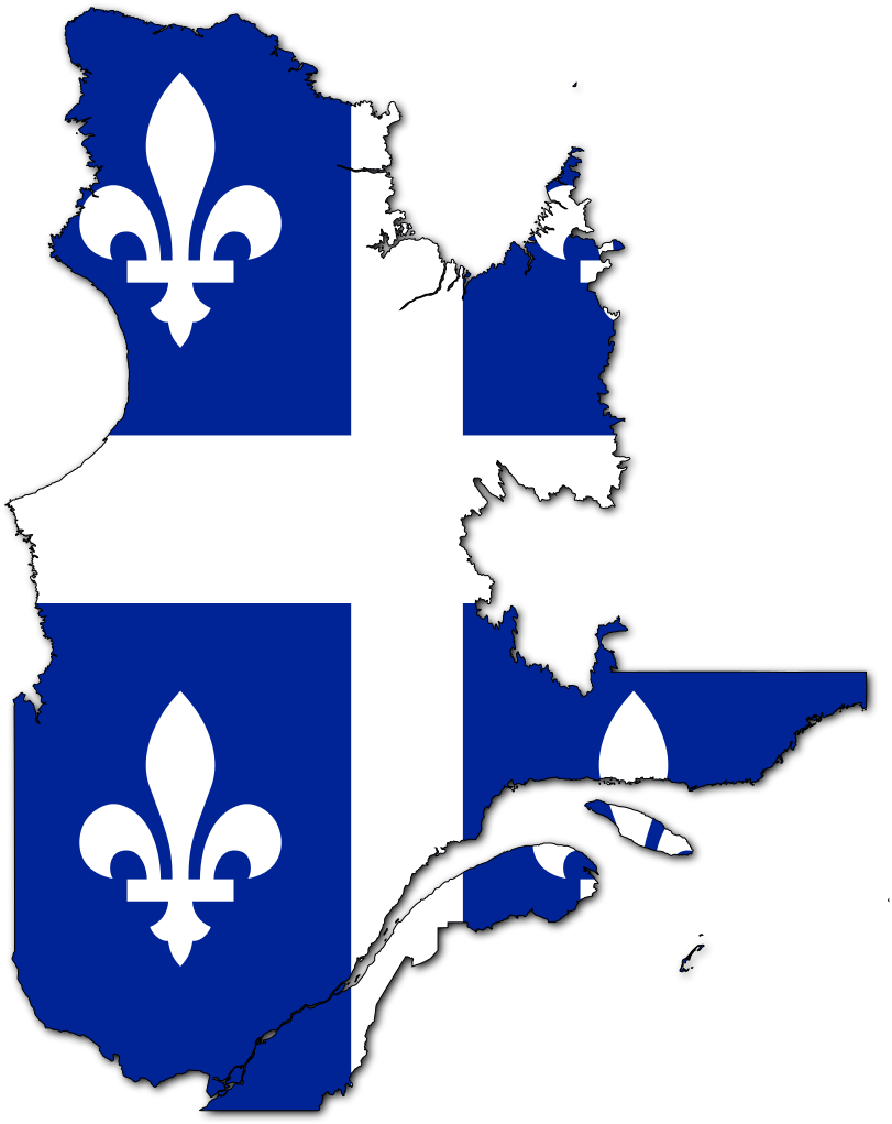 Flag-map Of Quebec - Place Fleur De Lys (826x1024)