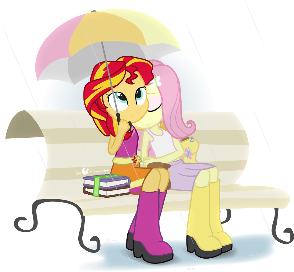 After The Rain Comes Sunshyne My Little Pony Equestria - Dm29 Deviantart Sunset Shimmer (1050x950)