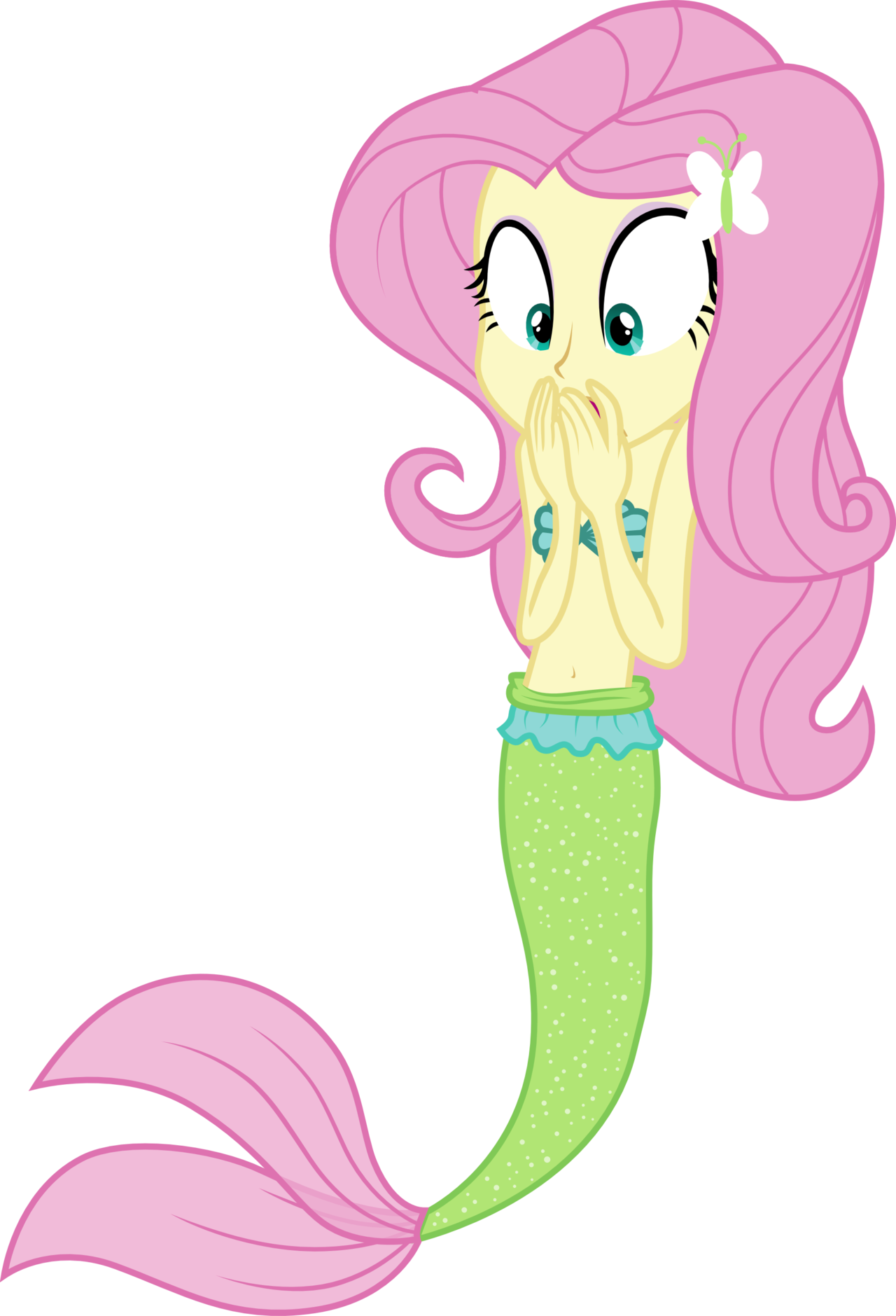 Mermaid By Liggliluff Fluttershy - My Little Pony Equestria Girl Mermaid.