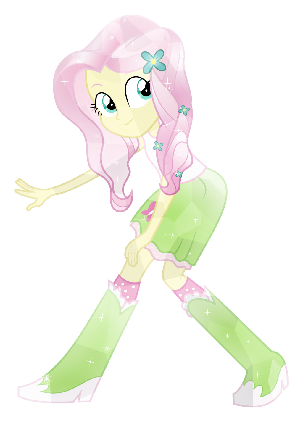 Crystal Human Fluttershy By Meteor-spark - Equestria Girls Crystal Ponies (1024x1426)