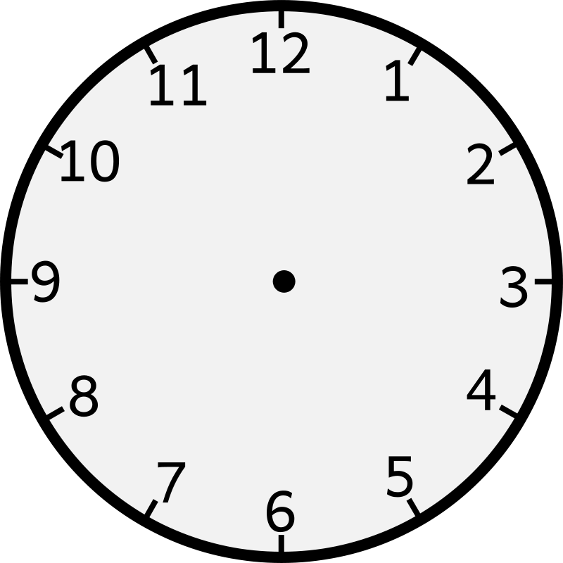 Clip Art Tags - Clock Without Hands (800x800)