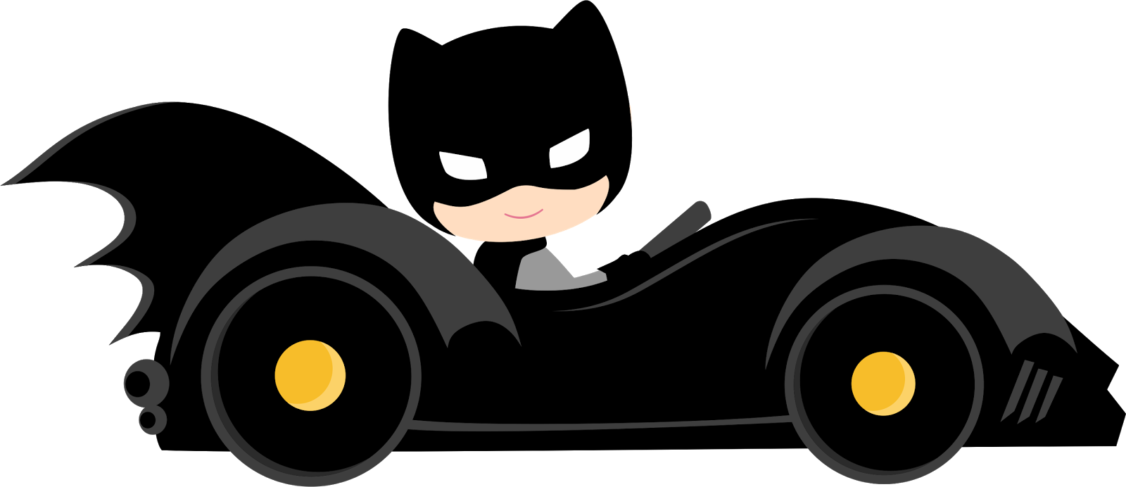 Characters Of Batman Kids Version Clip Art Batmans - Characters Of Batman Kids Version Clip Art Batmans (1600x692)