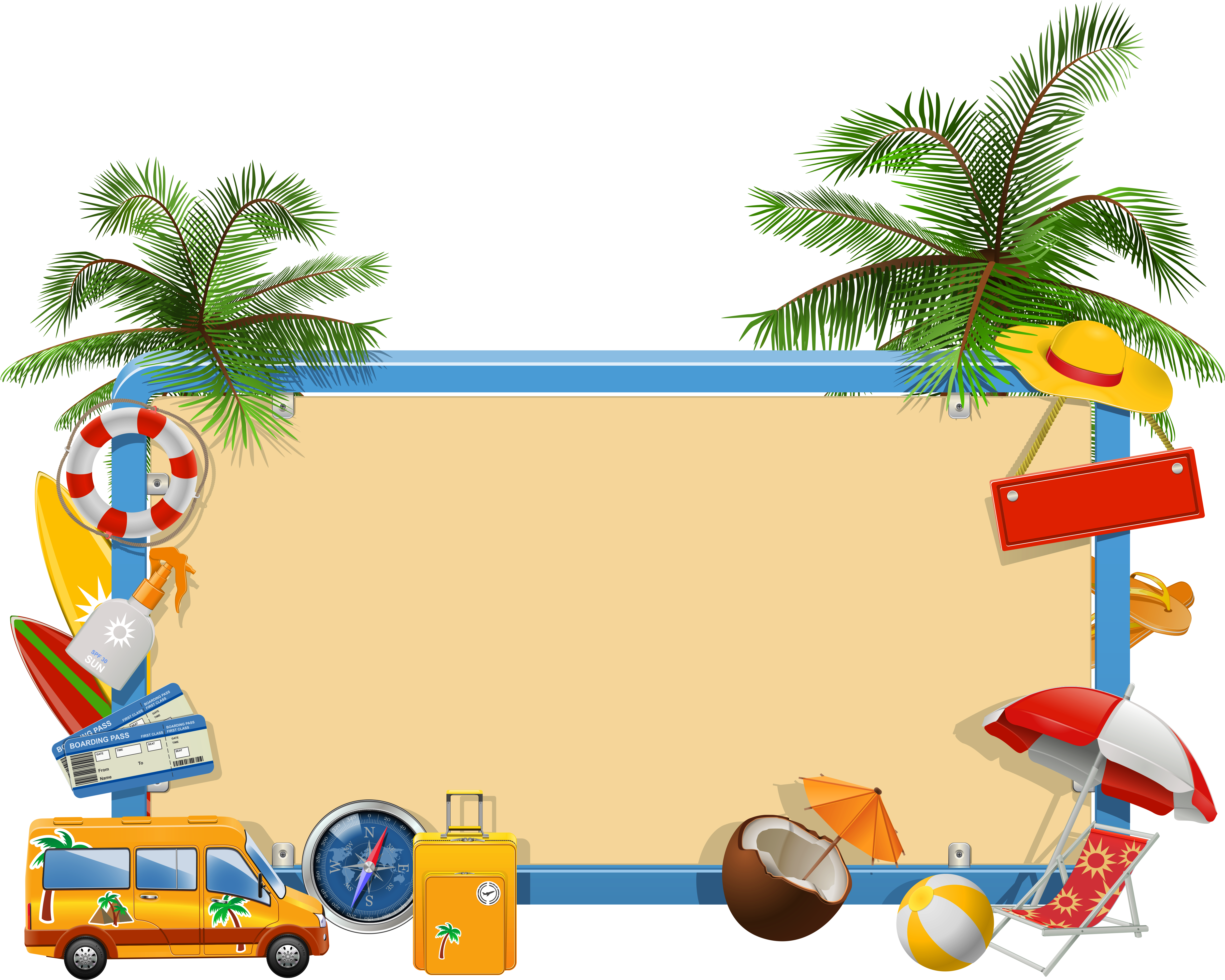 Summer Vacation Png Clipart - Summer Vacation Clipart (5165x4083)