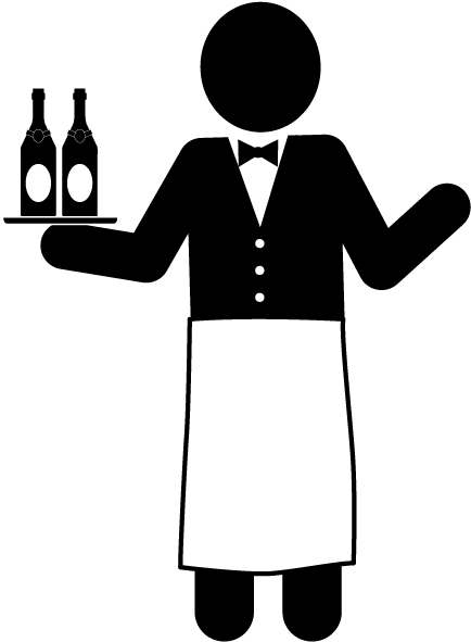 View All Images-1 - Sommelier Clip Art (640x640)
