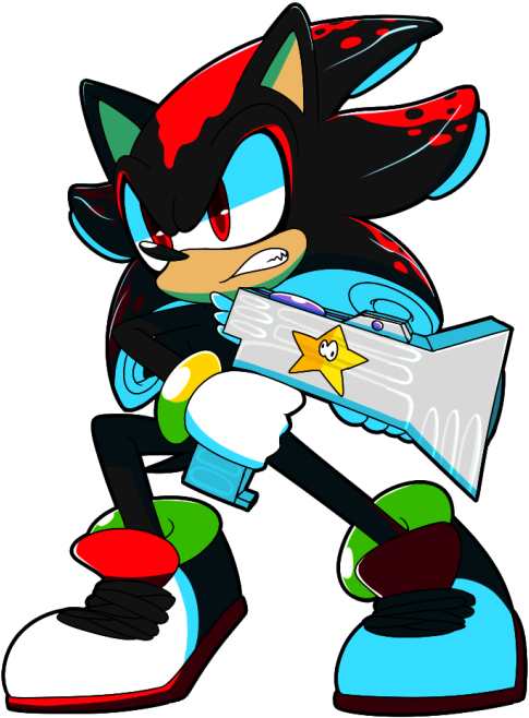 Resultado De Imagen Para Shadow Splatoon - Splatoon Shadow The Hedgehog (500x664)