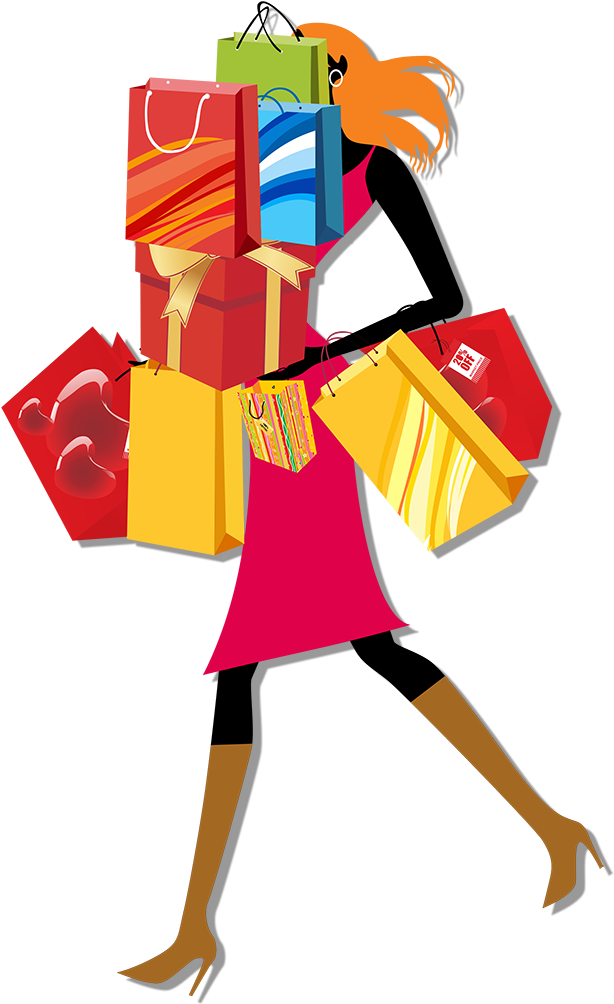 Shopping Bag Woman Clip Art - Crazy Sale (1920x1120)