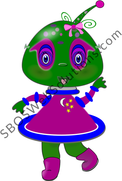 Alien Ship With Characters Inside - Cartoon (425x602)