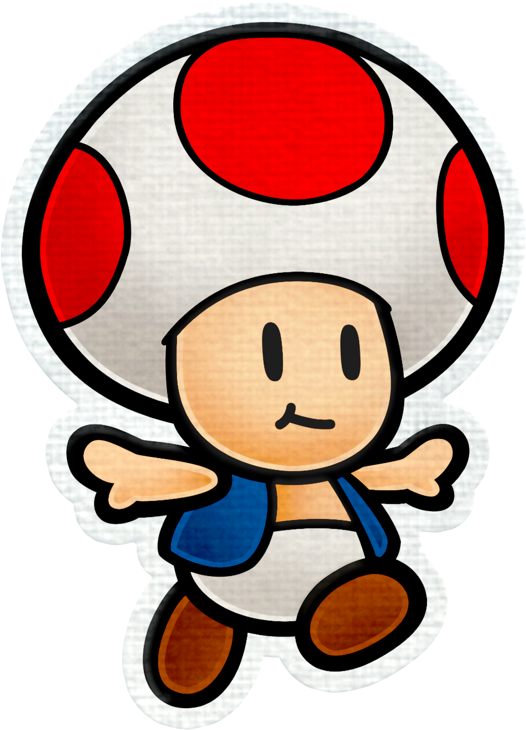 Paper Mario Toad - Paper Mario Toad (4096x4096)