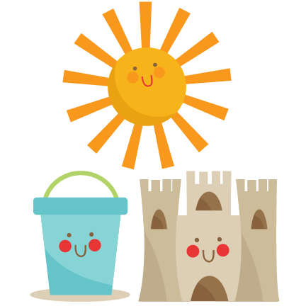 Cute Beach Set Svg Cutting Files Beach Svg Cut File - Miss Kate Cuttables Beach (432x432)