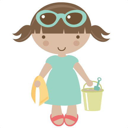 Beach Girl Svg Scrapbook Beach Svg Files Beach Svg - Miss Kate Cuttables Girl (432x432)