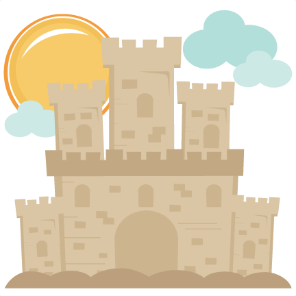 Sandcastle Svg Cutting File For Scrapbooking Beach - Scalable Vector Graphics (432x432)