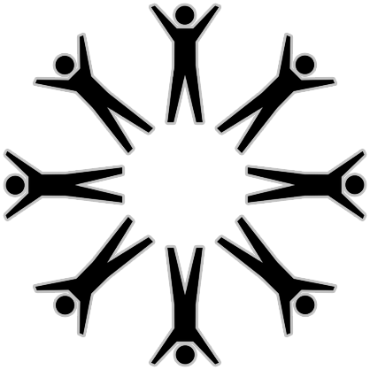 Community Icon - Community Building Symbol (418x418)