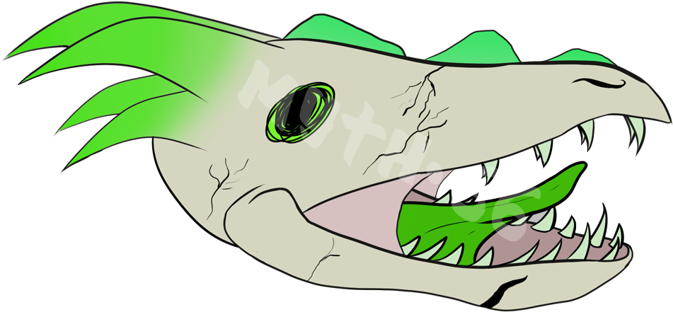 A Monster Skull Of Unknown Origins - Cartoon (973x500)