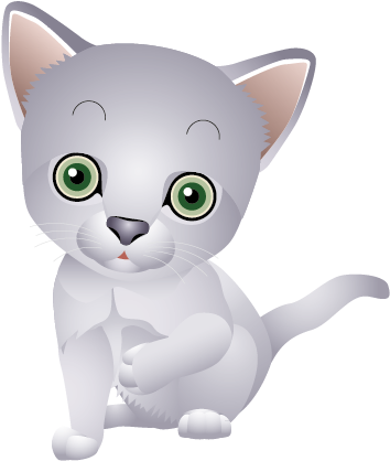 Kisspng Kitten Domestic Short Haired Cat Whiskers Cartoon - Cat (720x551)