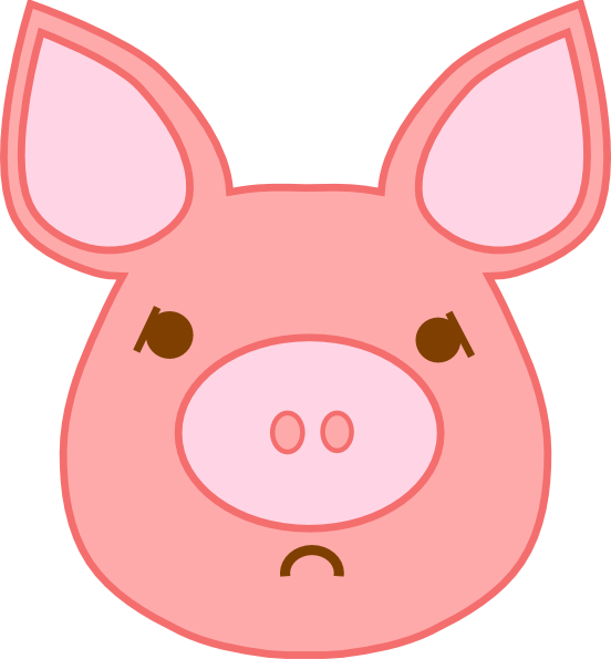 Sad Pink Svg Clip Arts 552 X 595 Px - Clip Art (552x595)