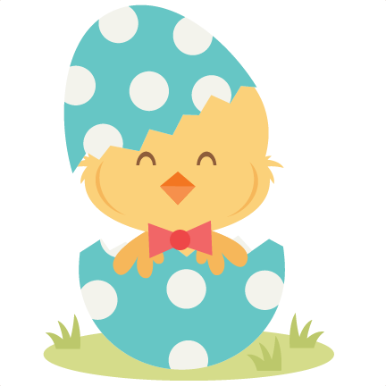 Easter Chick Svg Scrapbook Cut File Cute Clipart Files - Drawing (432x432)