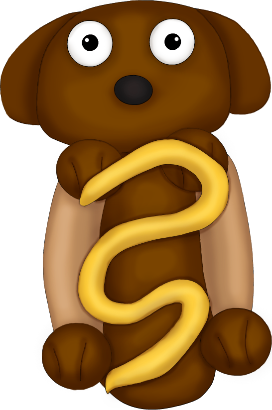 Hot Dog Clipart Funny - Hot Dog Clipart Funny (546x824)