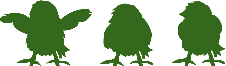 Chicken Silhouette Green Illustration - Chicken Silhouette Green Illustration (1024x909)