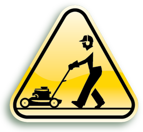 Small Walkbehind Safety - Traffic Sign (494x454)