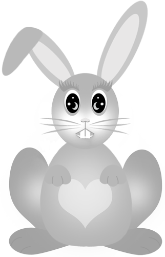 Sitting Bunnies - Yellow (322x500)