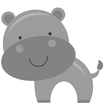 Hippo Svg - Cartoon (432x432)