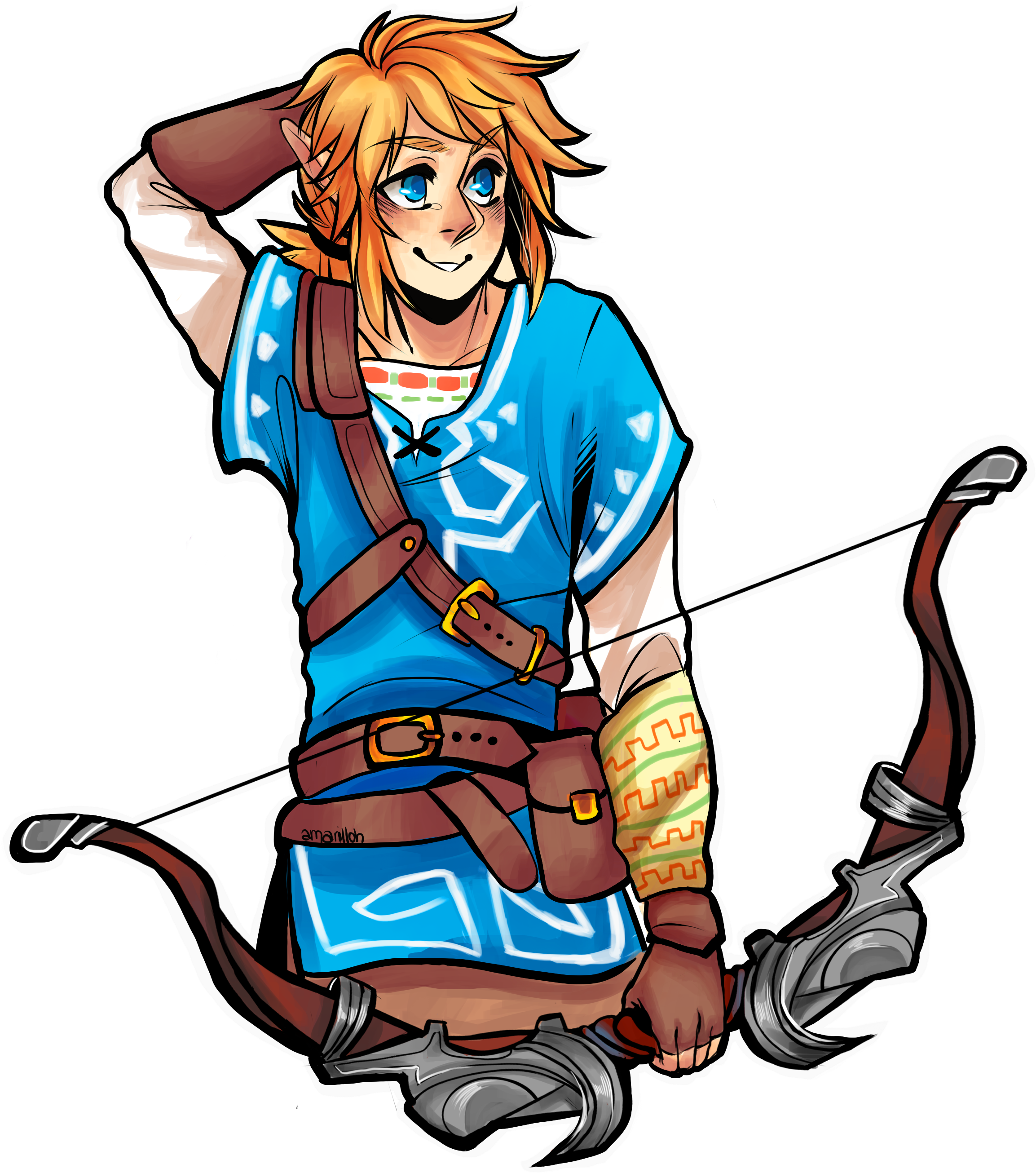 Link, The Legend Of Zelda - Link Between Worlds Zelda (2363x2701)