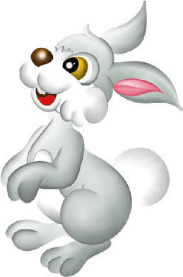 Cartoon Bunnies Page - Clip Art (400x400)
