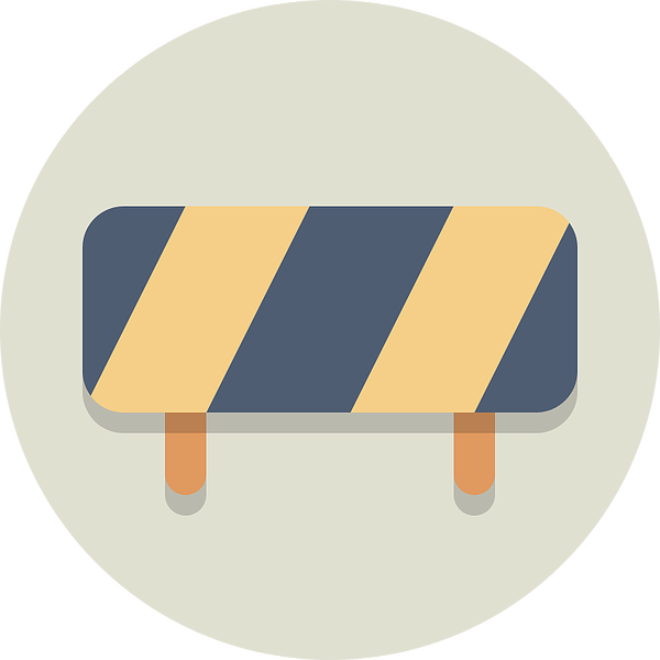 Please Pardon Our Dust - Roadblock Svg (2000x2000)