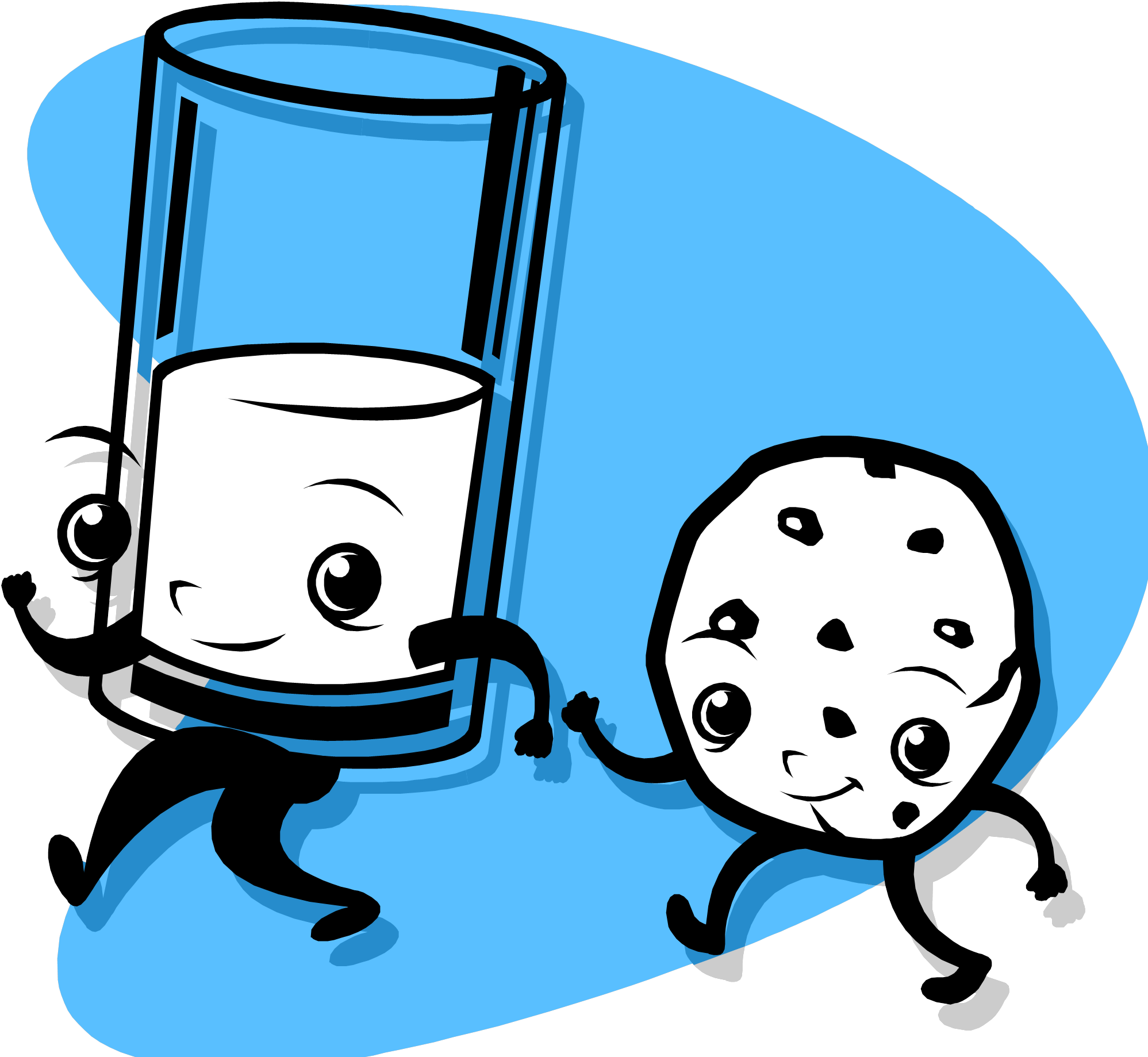 Milk And Cookies - Honk Wenn Sie Liebe-plätzchen Autoaufkleber (1996x1854)