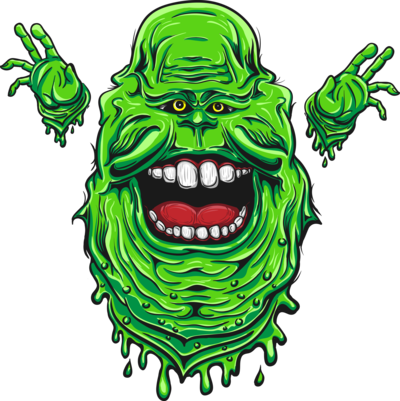Slimer The Slippery By Aditverdee - Ghostbusters Illustration (400x401)