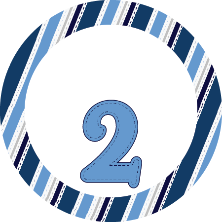 1st Birthday Blue Png (450x450)