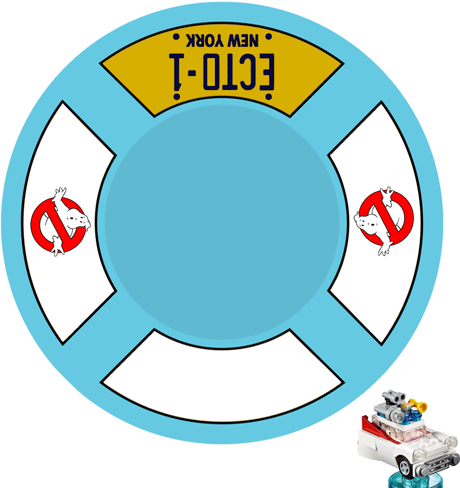 Lego Dimensions Wave 3 Toy Tag - Ghostbusters - Ecto-1 License Plate Replica (1000x1000)