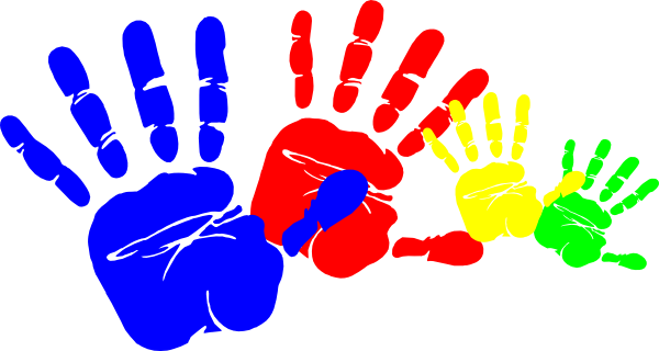 Handprint Clip Art - Make A Change Png (600x320)
