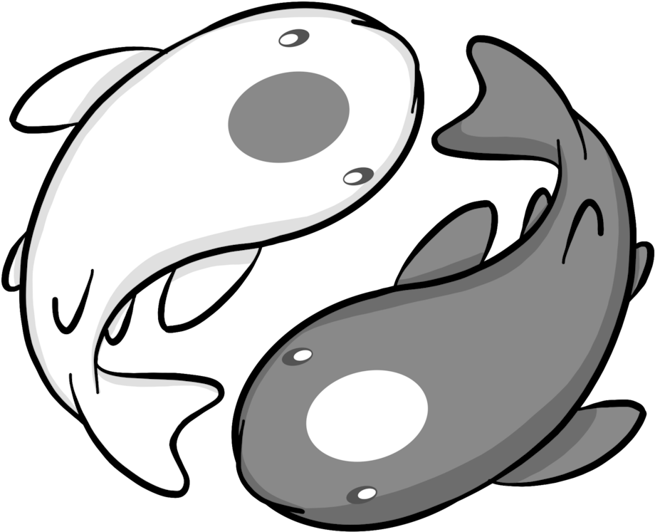 Chibi Yin And Yang Koi By Neko San Art - Chibi Yin And Yang (1024x768)