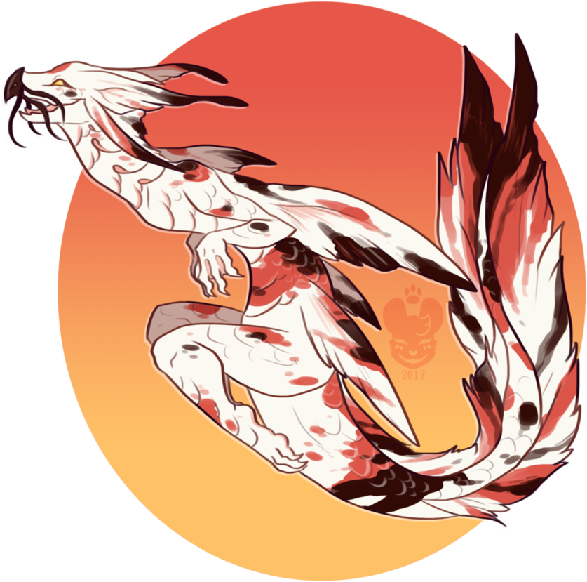 Koi Dragon Design By Corriezodori - Koi (920x869)
