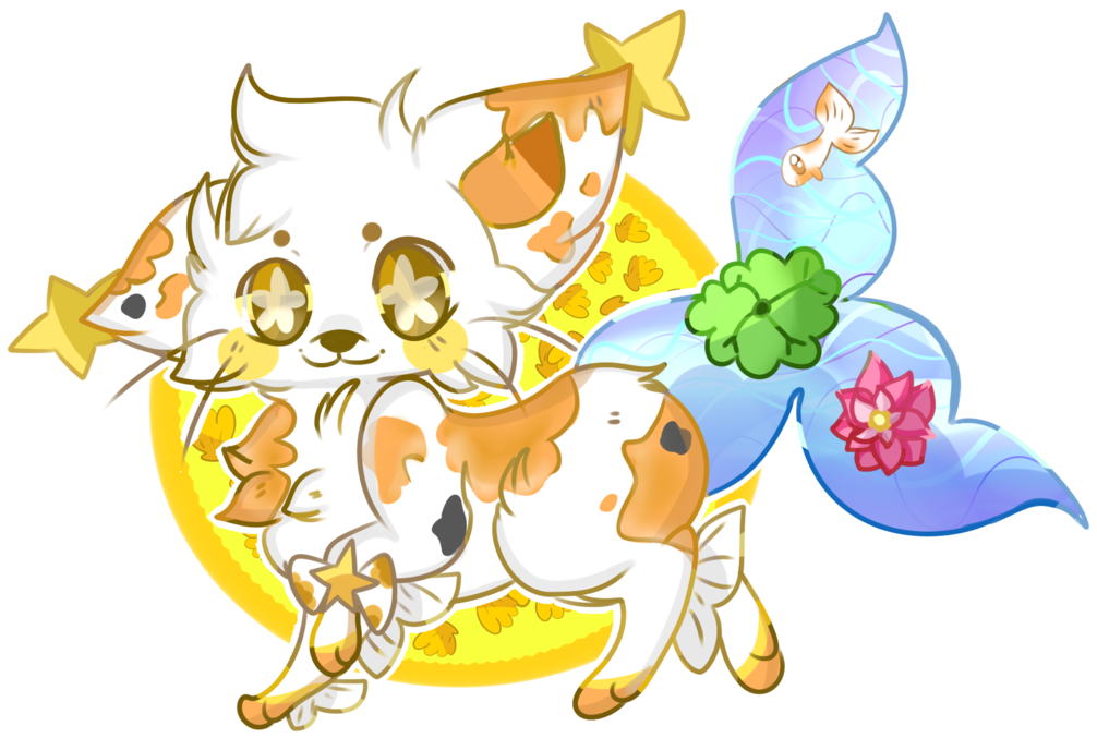 [custom] Koi Fish Maid Fox By Blushingeevee - Cartoon (1024x702)