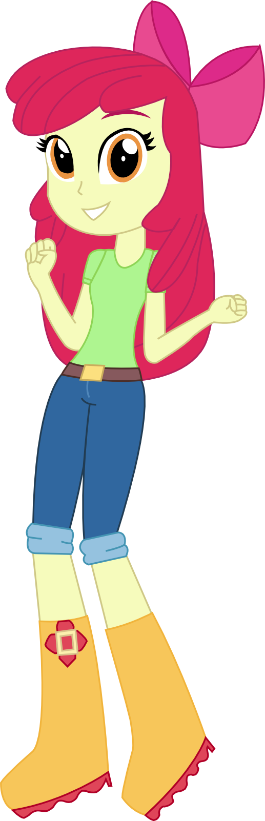 Rainbow Dash Vector Standing For Kids - My Little Pony Equestria Girls Apple Bloom (517x1602)