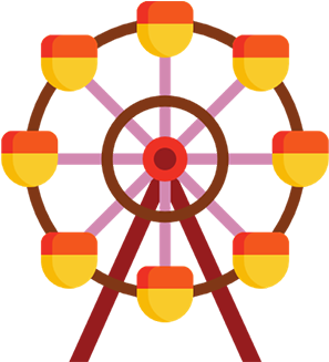 Funfair Park Stickers Messages Sticker-2 - Roller Coaster (408x408)