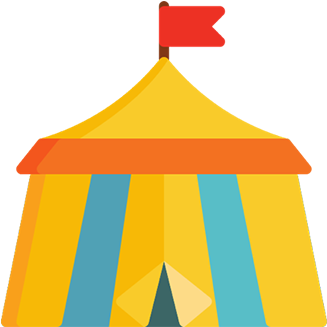 Funfair Park Stickers Messages Sticker-8 - Tent (408x408)