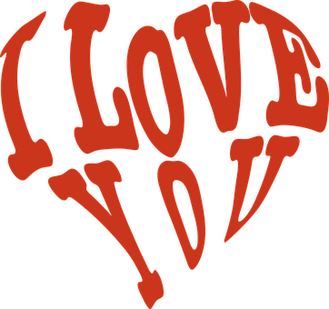 Gift Box Heart Love Saint Valentin Heart H - Love You Png (362x340)