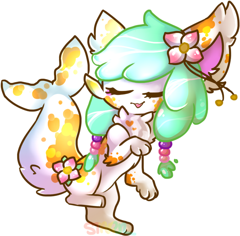 Smol Koi Child By Milkiibuns - Cartoon (894x894)