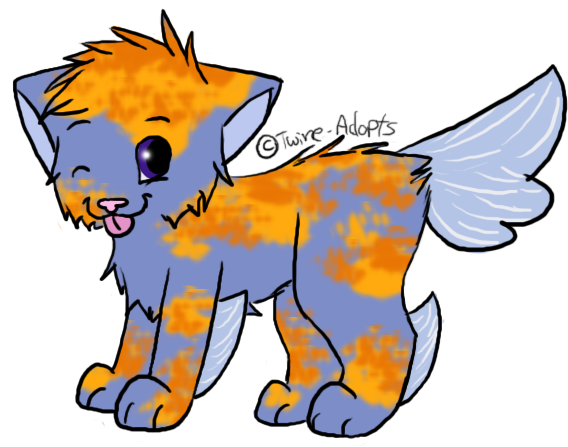 Ochiba Koi Kitty Adoptable - Cartoon (800x600)