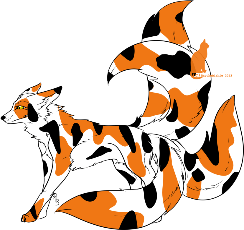 Kitsune Koi Closed By Raythebishie - Koi Kitsune (918x871)