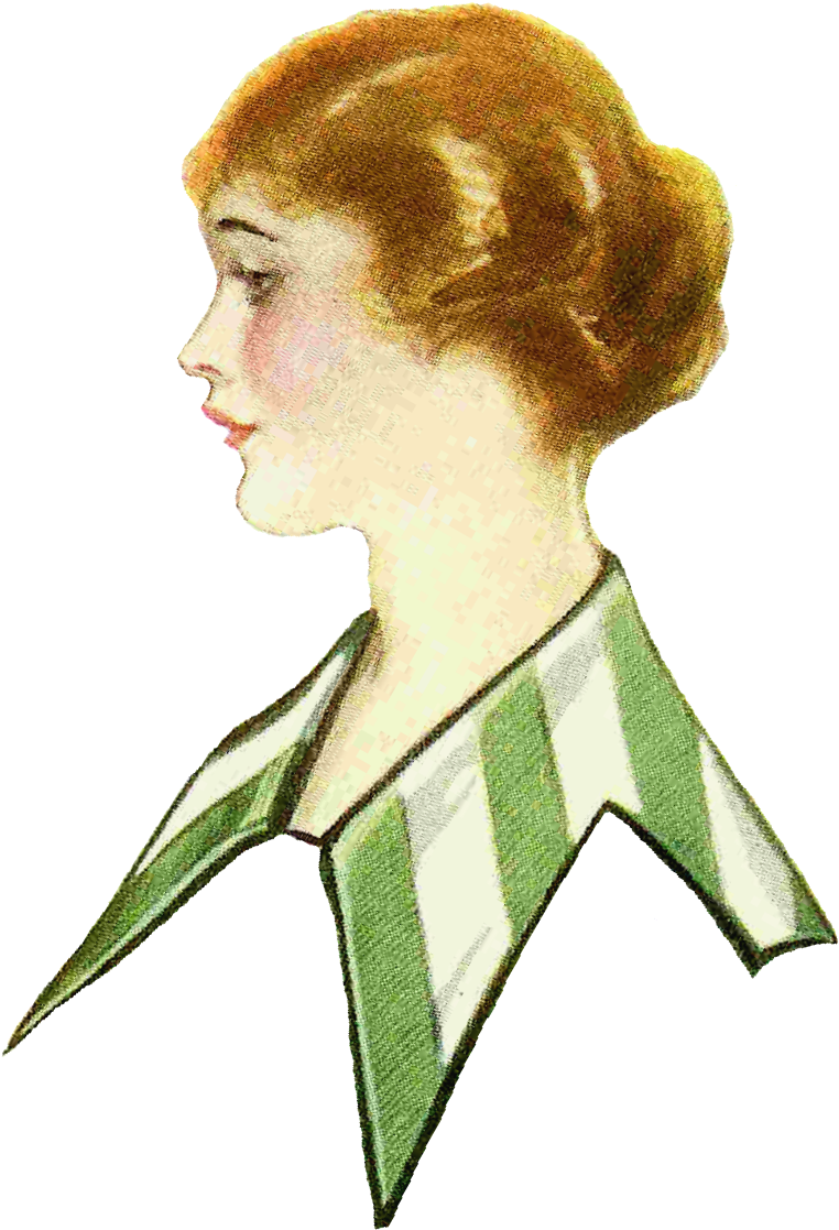 This Image Of Fashion Clip Art Is From A 1915 Clothes - Illustration (913x1317)