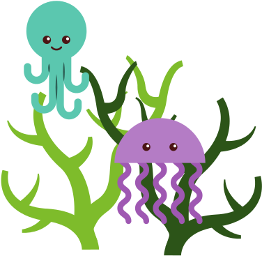 Cute Jellyfish Sealife Icon - Illustration (550x550)