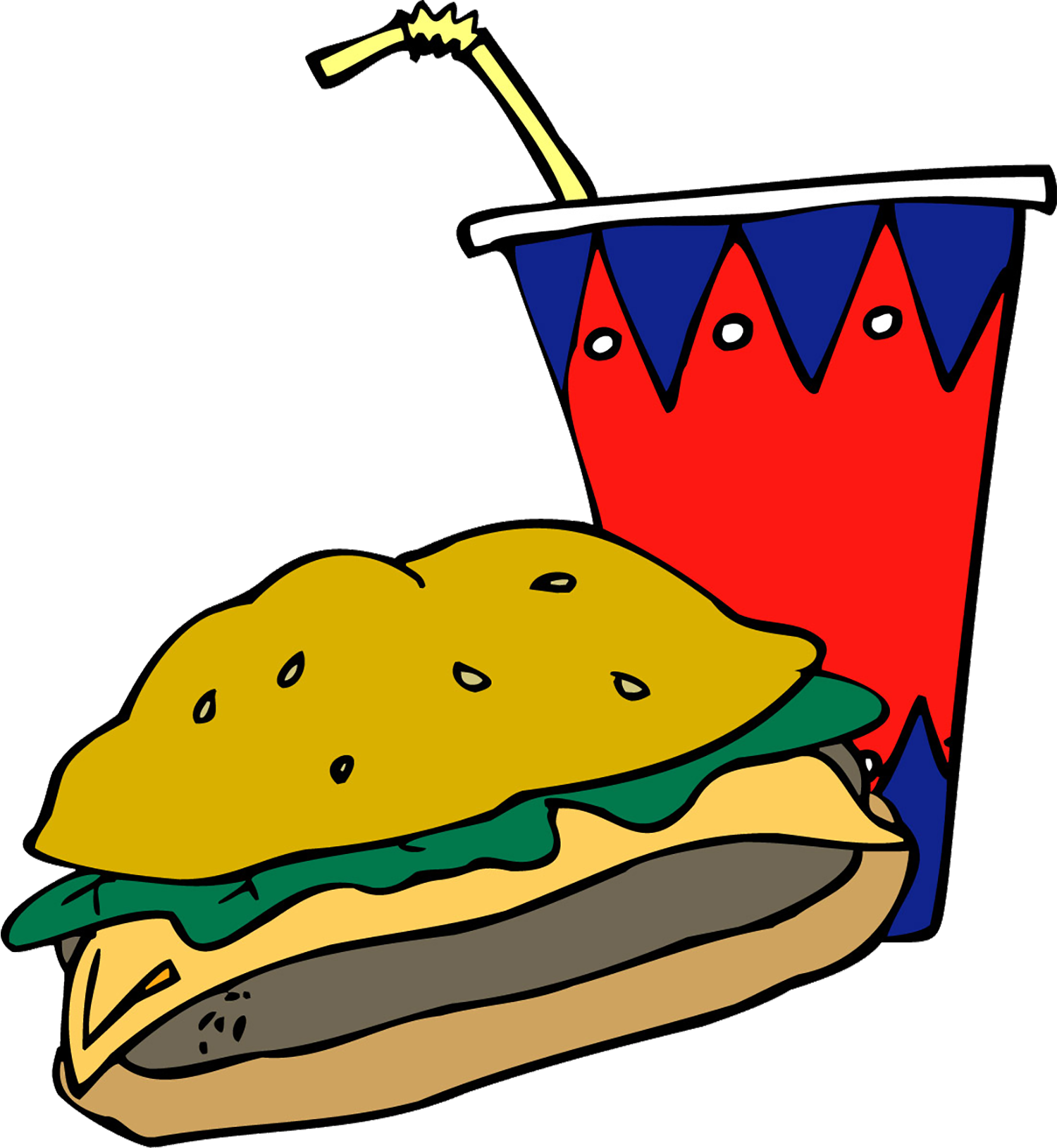 Hamburger Coca-cola Hot Dog Soft Drink Fast Food - Hamburger Coca-cola Hot Dog Soft Drink Fast Food (1500x1628)