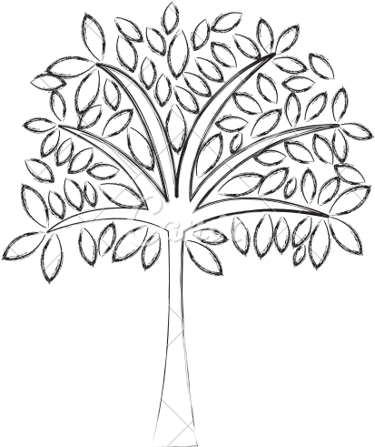 Meaningful Cartoon Dead Trees Wallpaper, 335585 By - Draw A Cute Tree (550x550)