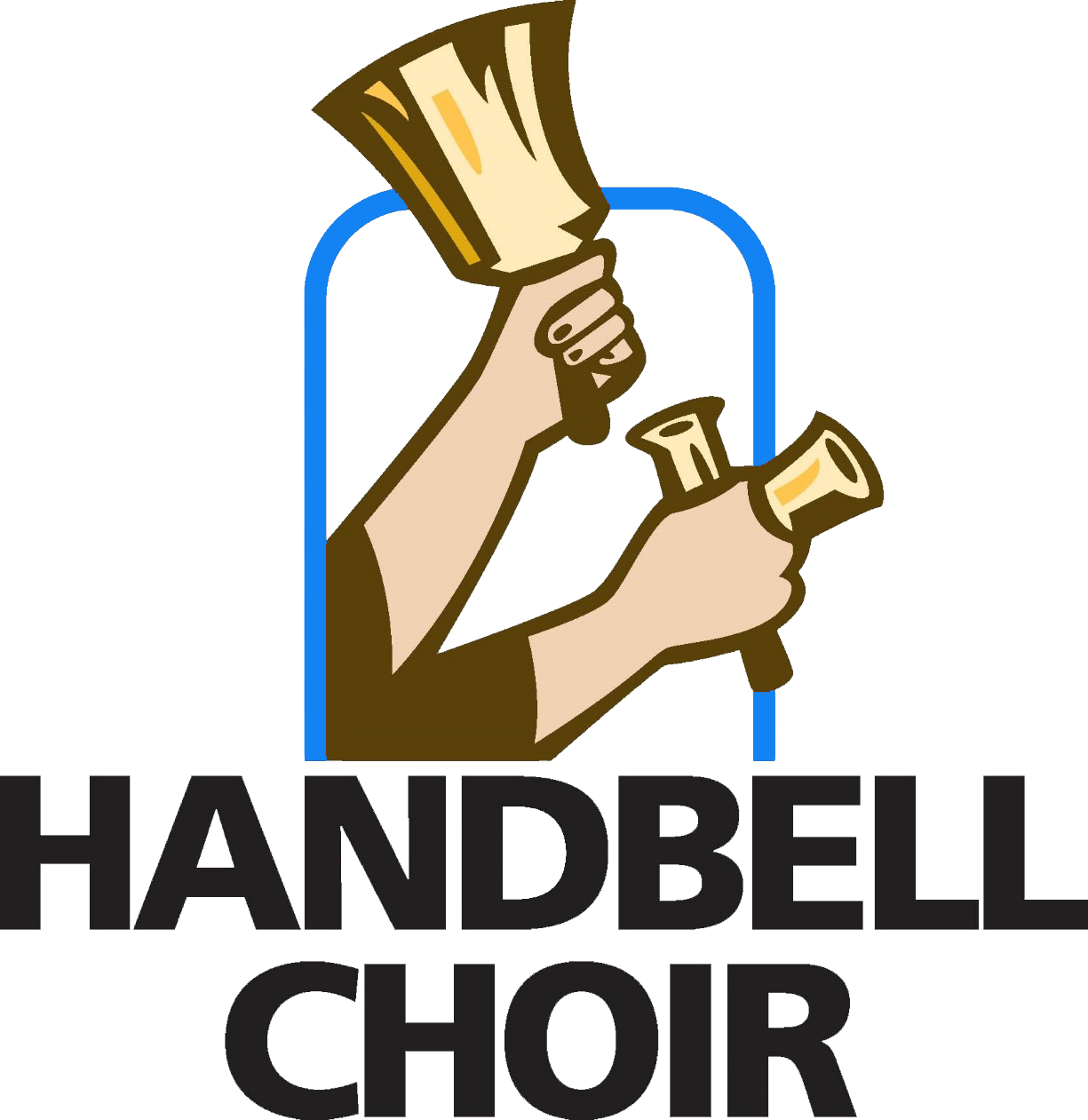 Bell Choir Begin - Hand Bells Clip Art (1225x1261)